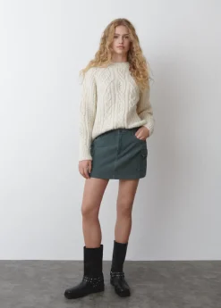 Mujer Brownie Spain Faldas-Falda Pana Bolsillos Cargo
