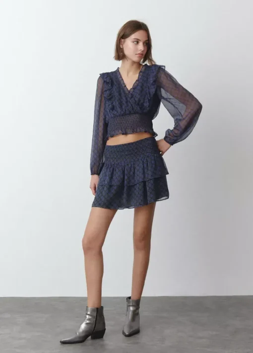 Mujer Brownie Spain Faldas-Falda Volantes Cintura Smock