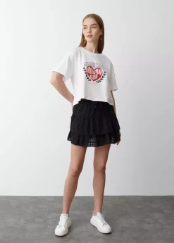 Mujer Brownie Spain Faldas-Falda Volantes Textura