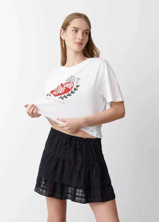 Mujer Brownie Spain Faldas-Falda Volantes Textura