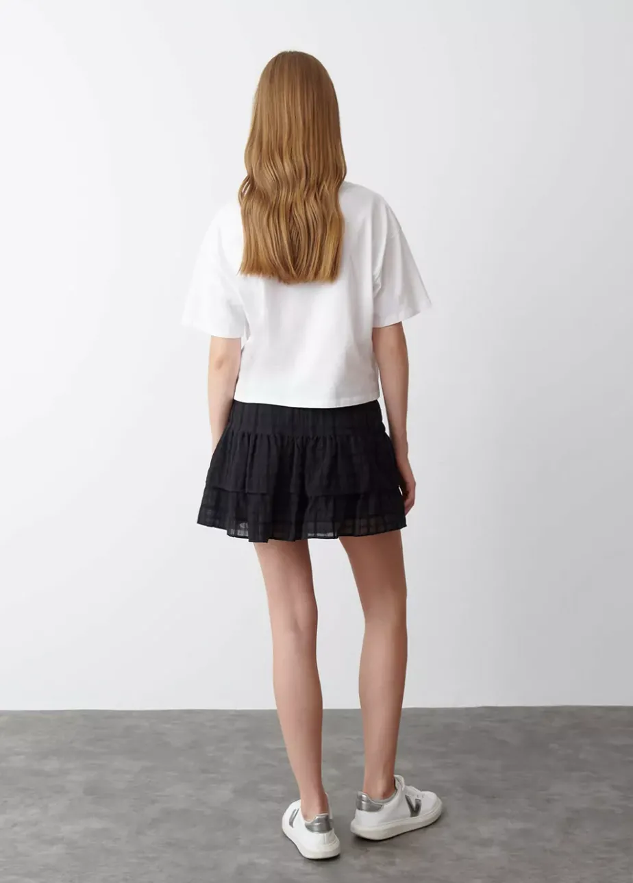 Mujer Brownie Spain Faldas-Falda Volantes Textura