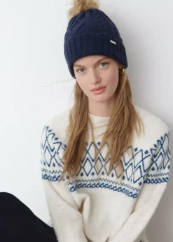 Mujer Brownie Spain Otros Accesorios-Gorro Trenza Bola Pelo