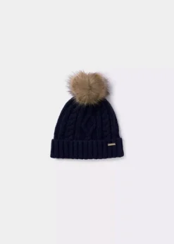 Mujer Brownie Spain Otros Accesorios-Gorro Trenza Bola Pelo