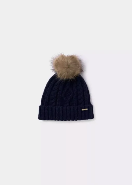 Mujer Brownie Spain Otros Accesorios-Gorro Trenza Bola Pelo