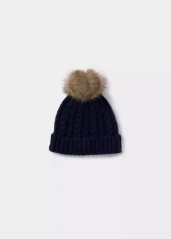 Mujer Brownie Spain Otros Accesorios-Gorro Trenza Bola Pelo