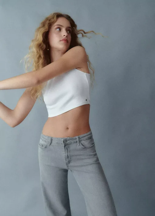 Mujer Brownie Spain Jeans-Jeans Acampanados Corte Lateral