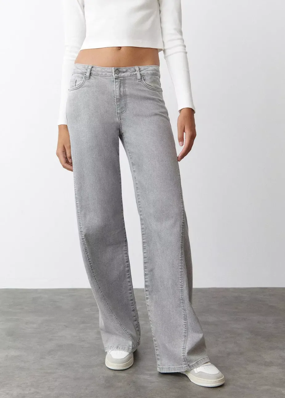 Mujer Brownie Spain Jeans-Jeans Acampanados Corte Lateral