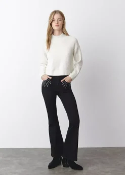 Mujer Brownie Spain Jeans-Jeans Campana Tachas