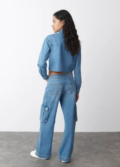 Mujer Brownie Spain Jeans-Jeans Cargo Bajo Cintura