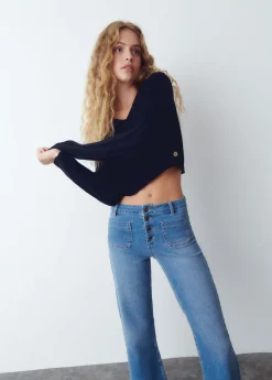 Mujer Brownie Spain Jeans-Jeans Culotte Botones Frontales