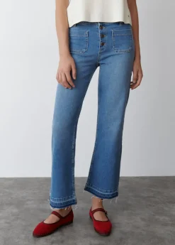 Mujer Brownie Spain Jeans-Jeans Culotte Botones Frontales