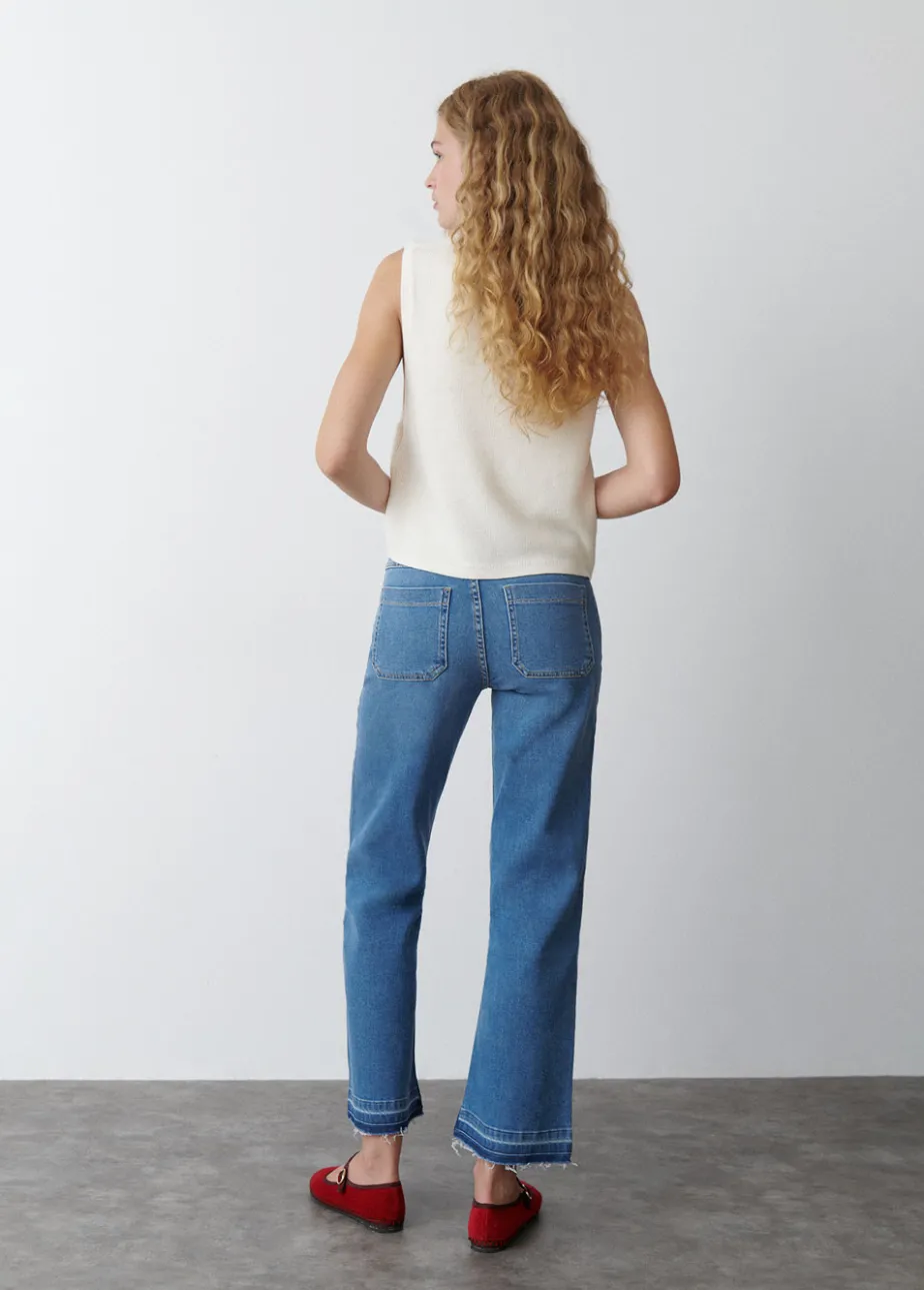 Mujer Brownie Spain Jeans-Jeans Culotte Botones Frontales