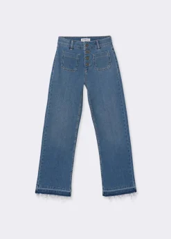 Mujer Brownie Spain Jeans-Jeans Culotte Botones Frontales