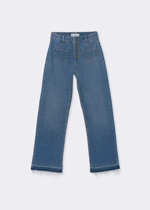 Mujer Brownie Spain Jeans-Jeans Culotte Botones Frontales