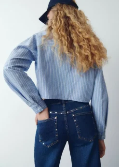 Mujer Brownie Spain Jeans-Jeans Culotte Tachas
