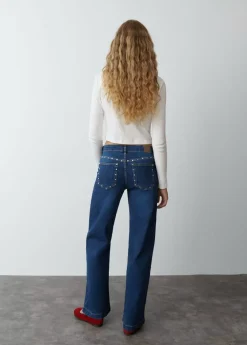 Mujer Brownie Spain Jeans-Jeans Culotte Tachas