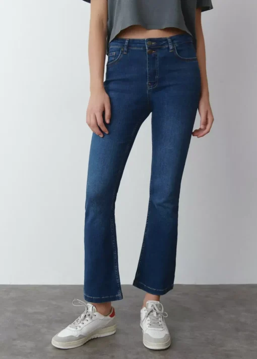 Mujer Brownie Spain Jeans-Jeans Flare Cropped