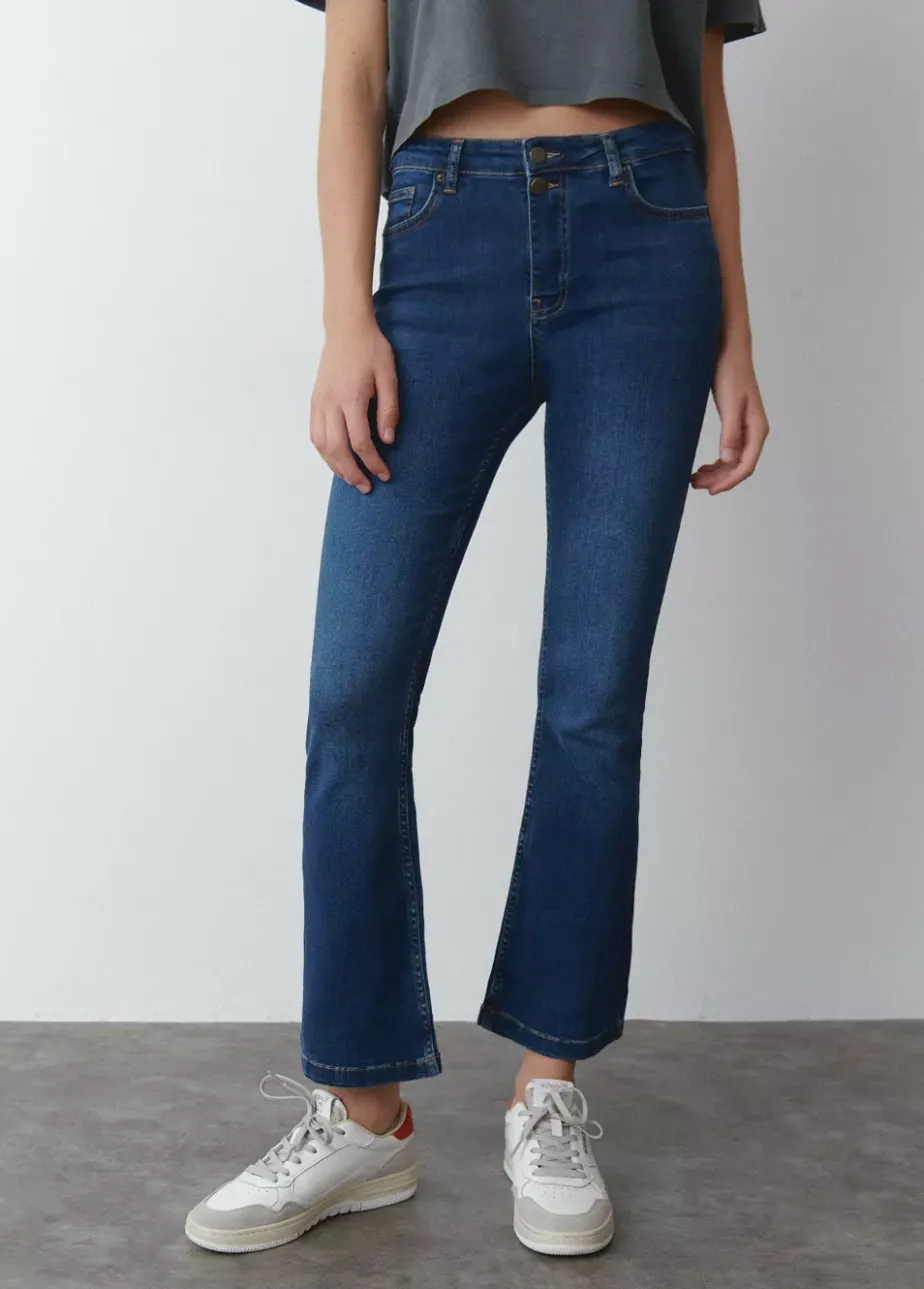Mujer Brownie Spain Jeans-Jeans Flare Cropped