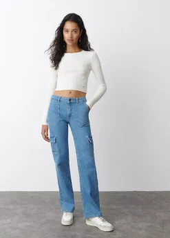 Mujer Brownie Spain Jeans-Jeans Recto Cargo
