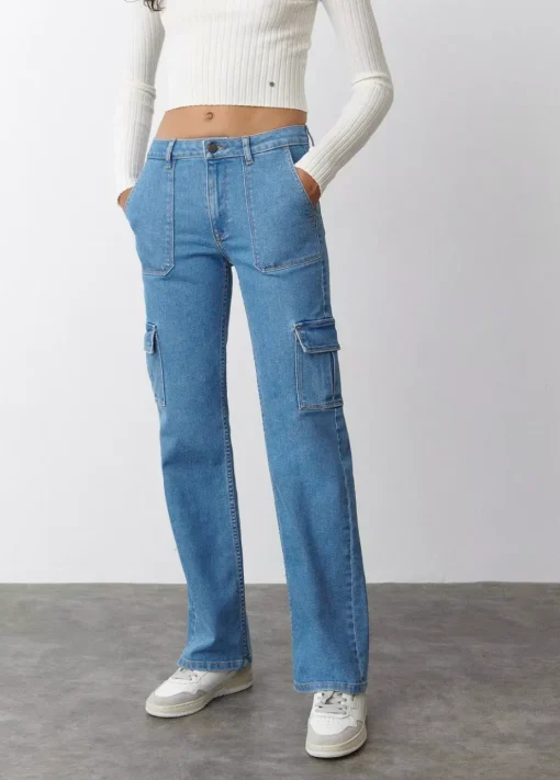 Mujer Brownie Spain Jeans-Jeans Recto Cargo