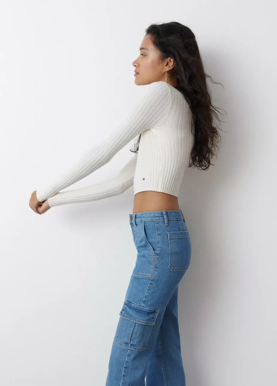 Mujer Brownie Spain Jeans-Jeans Recto Cargo