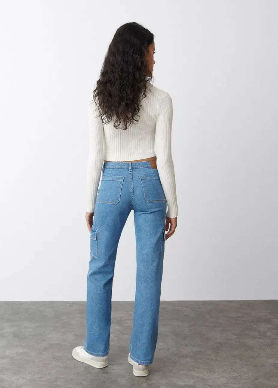 Mujer Brownie Spain Jeans-Jeans Recto Cargo