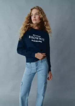 Mujer Brownie Spain Jeans-Jeans Recto Cargo