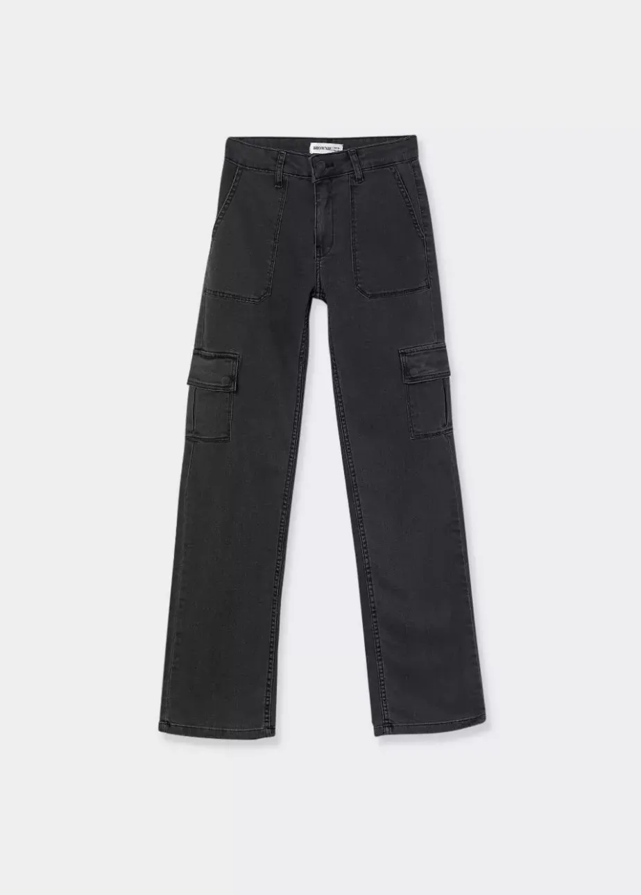 Mujer Brownie Spain Jeans-Jeans Recto Cargo