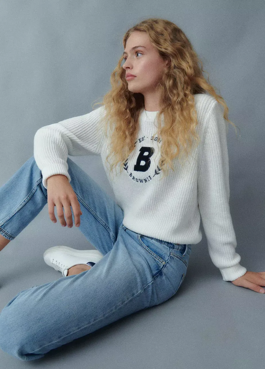 Mujer Brownie Spain Jeans-Jeans Recto Cinco Bolsillos