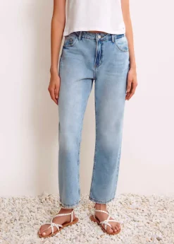 Mujer Brownie Spain Jeans-Jeans Recto Cinco Bolsillos