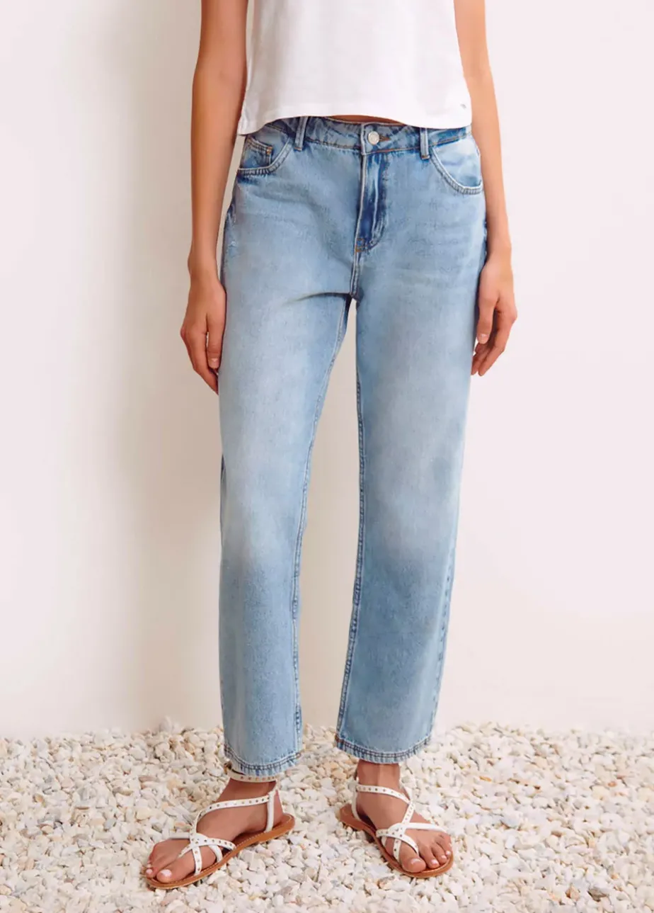 Mujer Brownie Spain Jeans-Jeans Recto Cinco Bolsillos