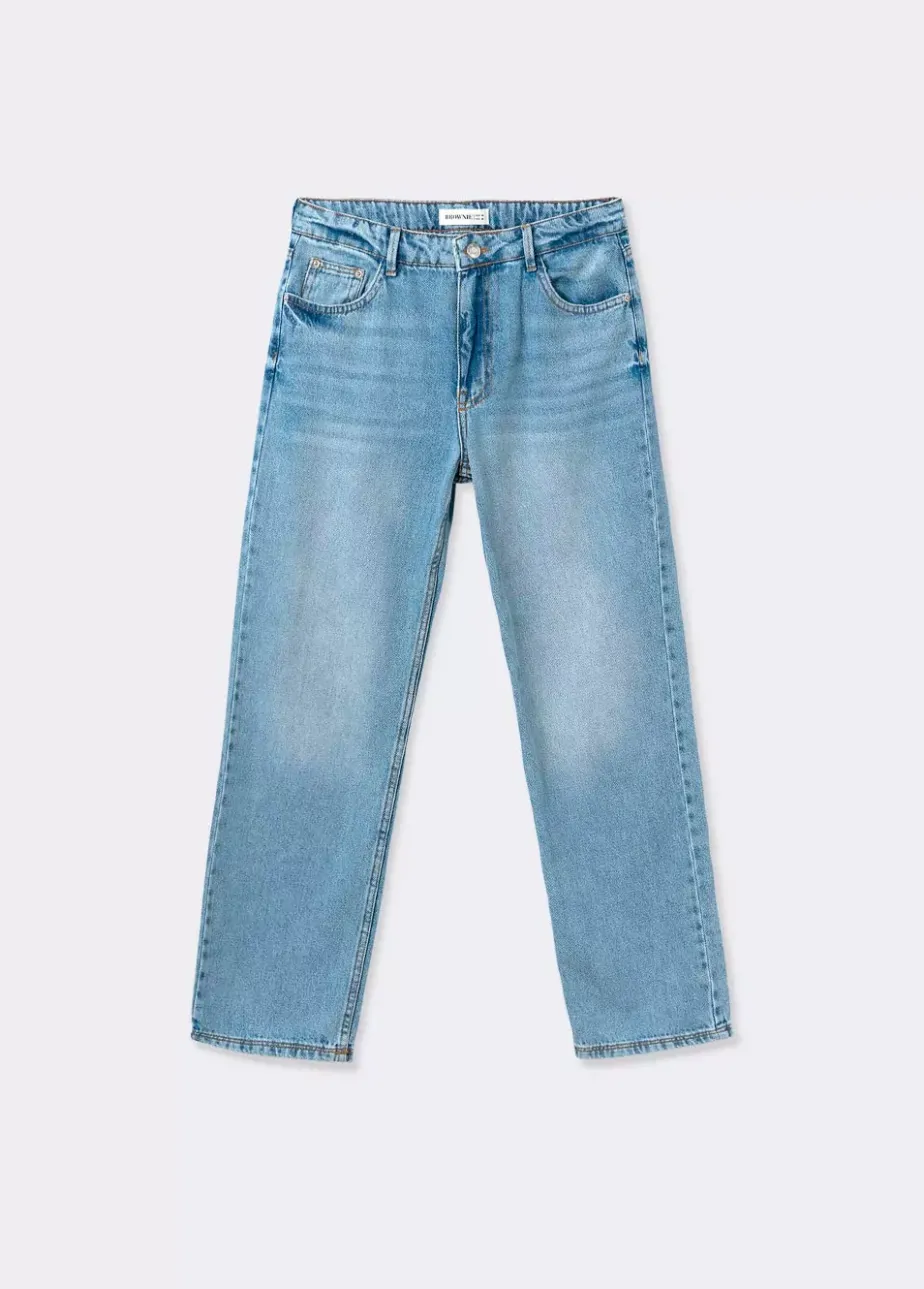 Mujer Brownie Spain Jeans-Jeans Recto Cinco Bolsillos