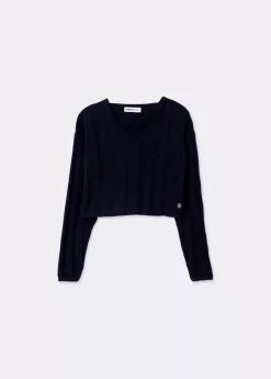 Mujer Brownie Spain Jerséis-Jersey Cropped Cuello Pico