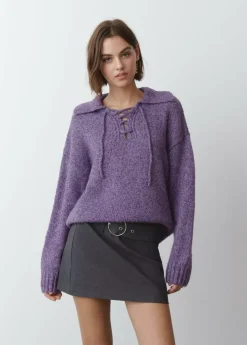 Mujer Brownie Spain Jerséis-Jersey Cuello Polo Cuerdas