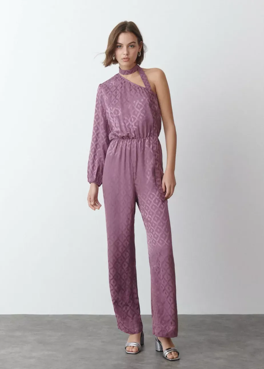 Mujer Brownie Spain Vestidos-Mono Asimetrico Jacquard