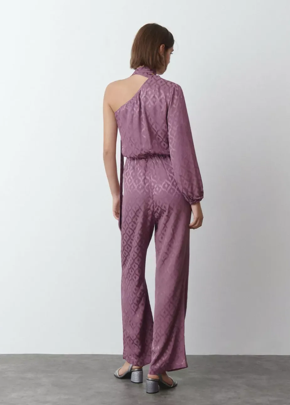 Mujer Brownie Spain Vestidos-Mono Asimetrico Jacquard
