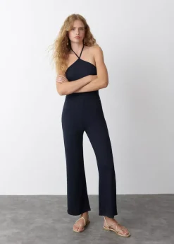 Mujer Brownie Spain Vestidos-Mono Halter Jacquard