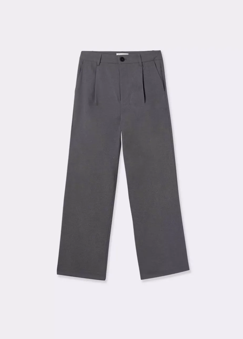 Mujer Brownie Spain Pantalones-Pantalon Ancho Pinzas