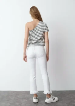 Mujer Brownie Spain Pantalones-Pantalon Bajo Desflecado