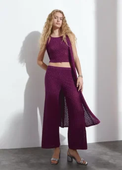 Mujer Brownie Spain Pantalones-Pantalon Calado Punto