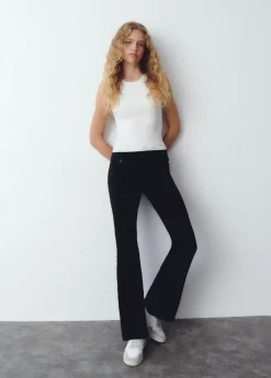 Mujer Brownie Spain Pantalones-Pantalon Campana Bolsillos Frontales