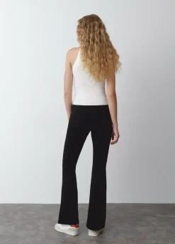 Mujer Brownie Spain Pantalones-Pantalon Campana Bolsillos Frontales