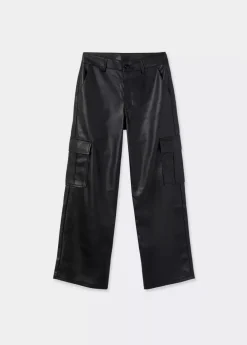 Mujer Brownie Spain Pantalones-Pantalon Cargo Efecto Piel