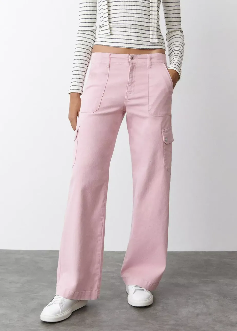 Mujer Brownie Spain Pantalones-Pantalon Culotte Cargo