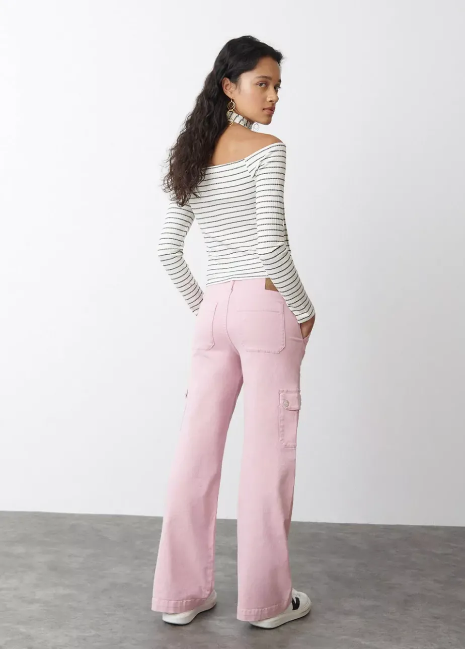 Mujer Brownie Spain Pantalones-Pantalon Culotte Cargo