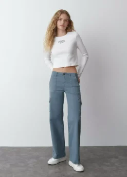 Mujer Brownie Spain Pantalones-Pantalon Culotte Cargo