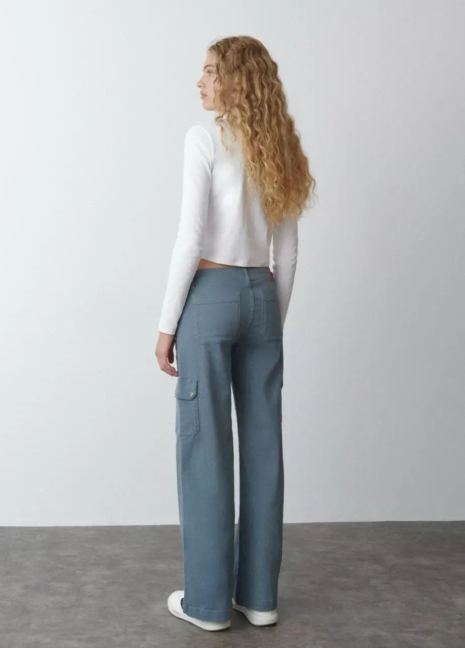 Mujer Brownie Spain Pantalones-Pantalon Culotte Cargo