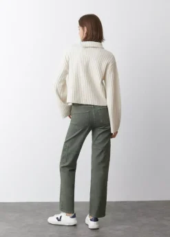 Mujer Brownie Spain Pantalones-Pantalon Recto Cargo