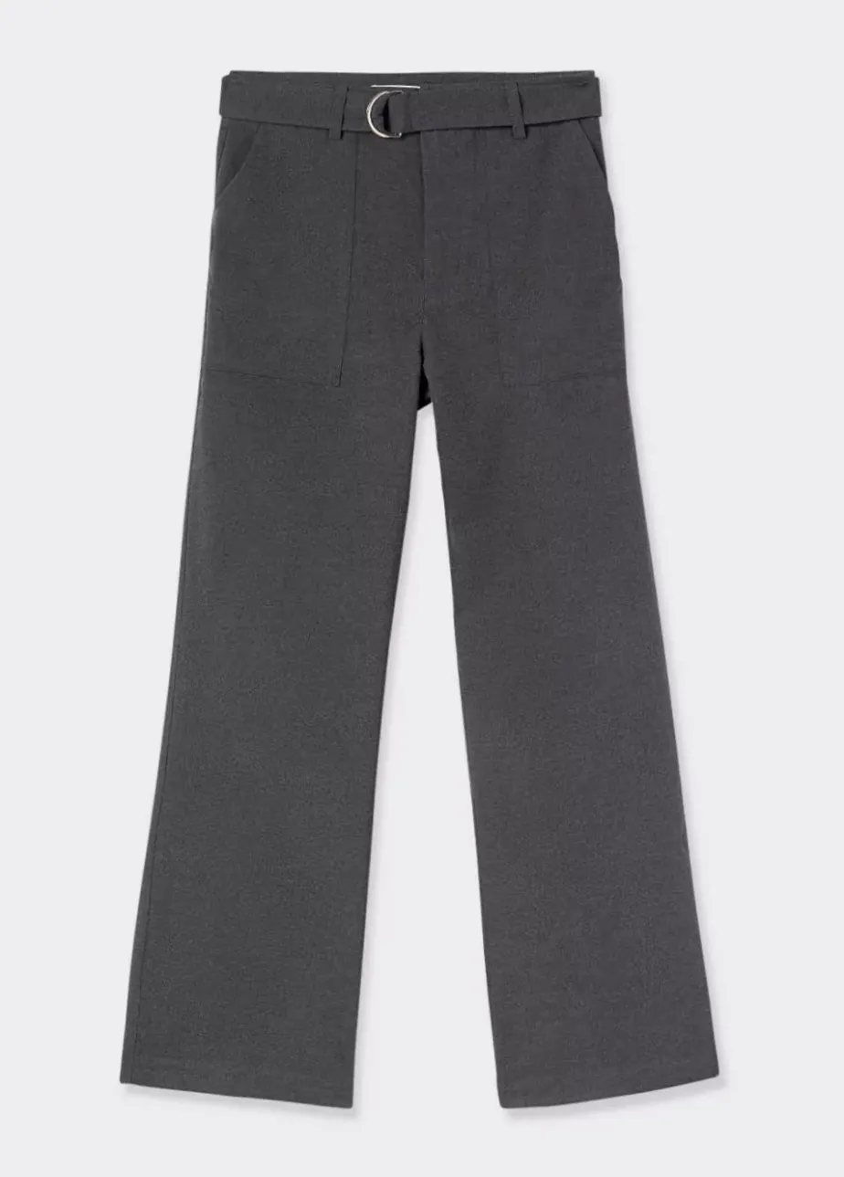 Mujer Brownie Spain Pantalones-Pantalon Recto Con Cinturon