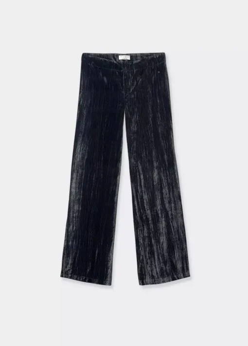 Mujer Brownie Spain Pantalones-Pantalon Terciopelo Tiro Bajo